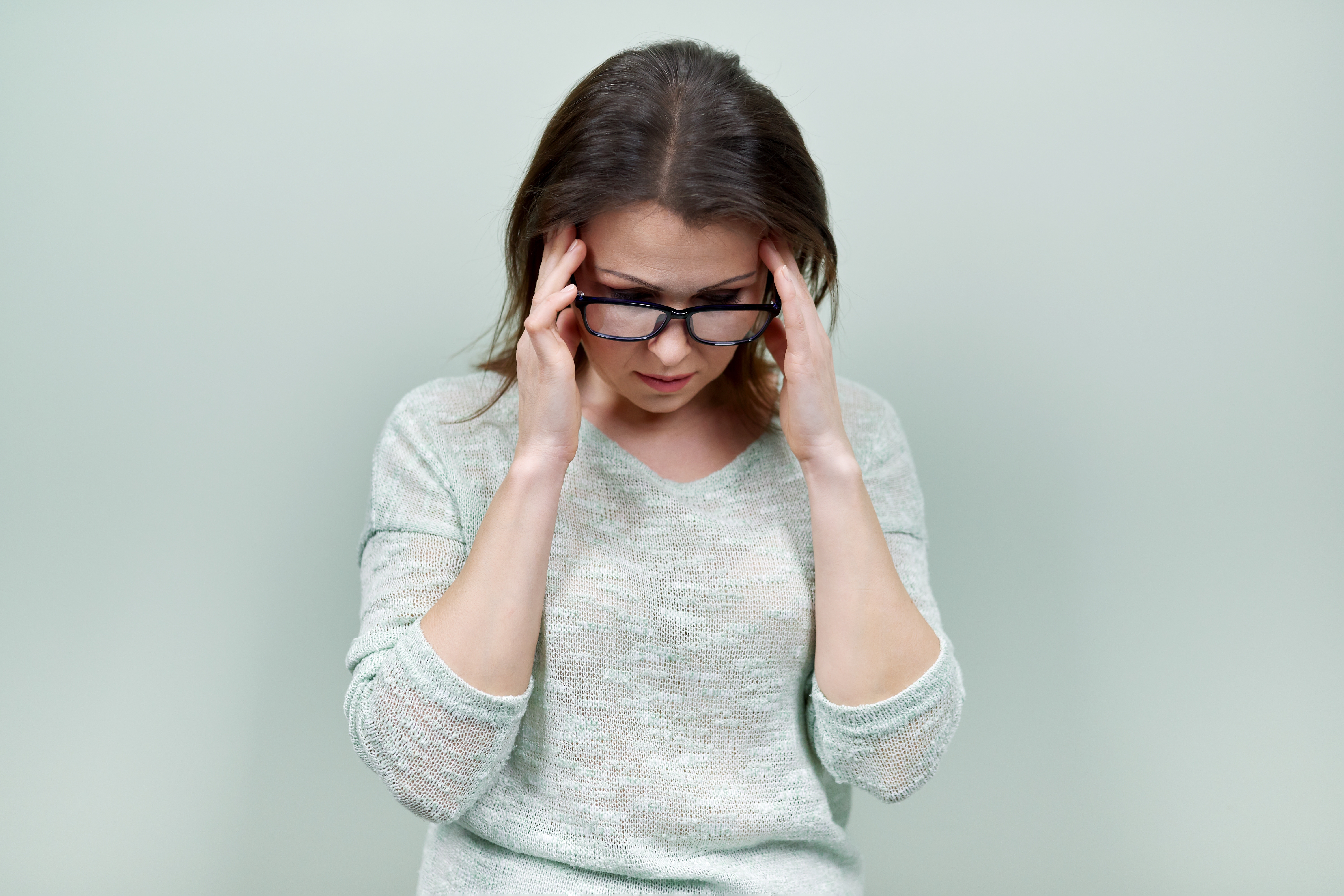 stressed woman due to hormonal imbalance